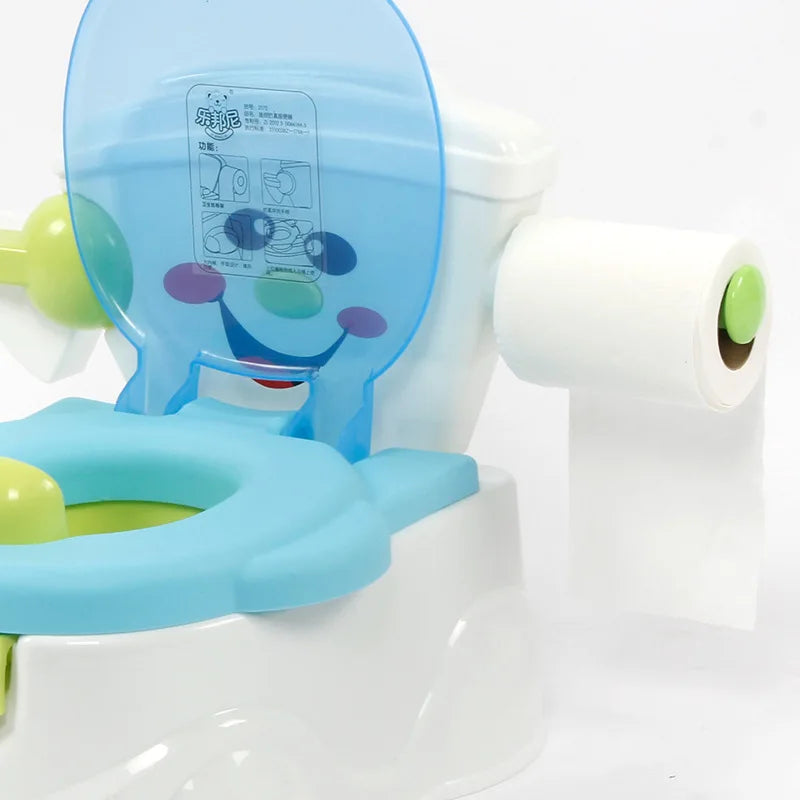 Cartoon Cars Portable Baby Potty - Pink and Blue - Ages 6 months to 6 years - Unisex
