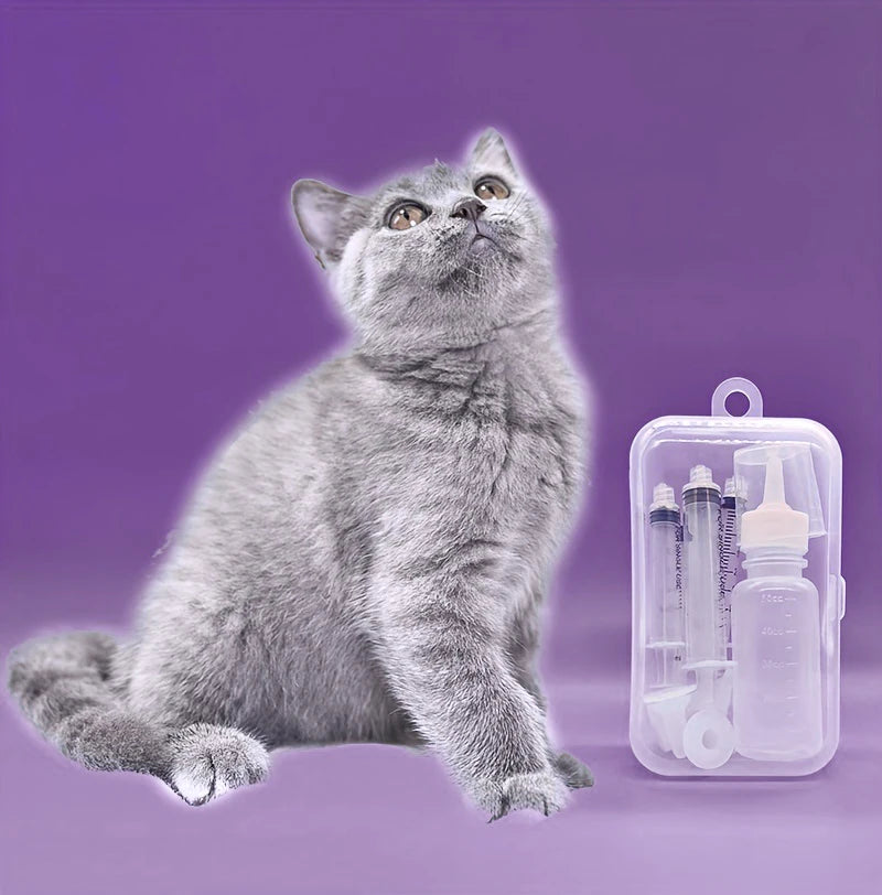 Pet Feeding Device Set with Multiple Pacifiers & Needle Cylinders