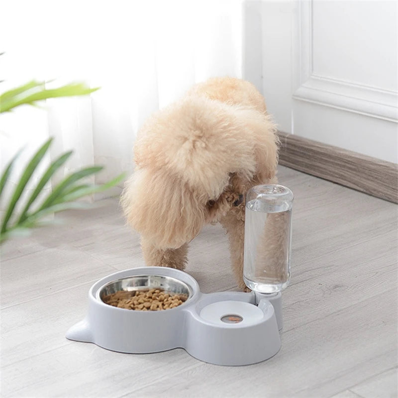 OLN 2-in-1 Cat Bowl Water Dispenser - Automatic Food & Water Storage 🐱