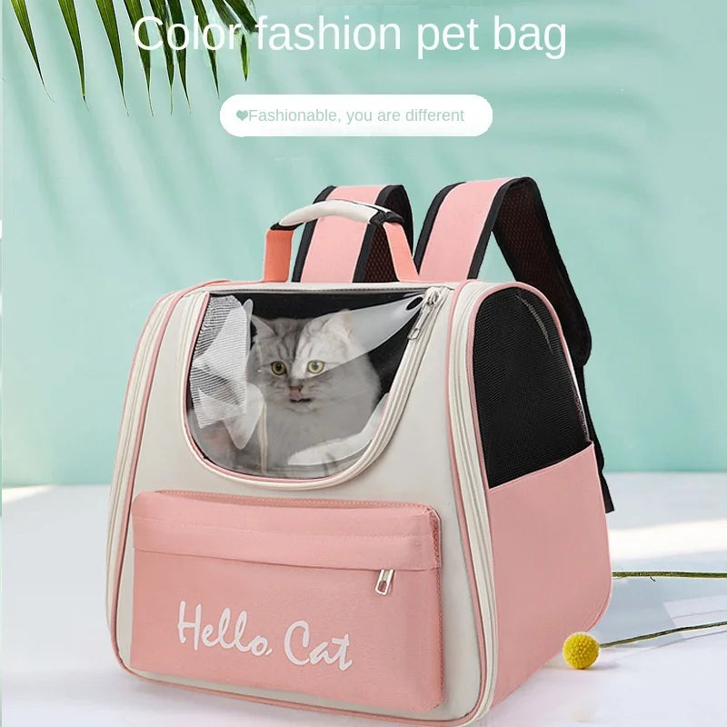 Hot Selling Pet Package Logo Cat Bag Pet Box Portable Cat Dog out Backpack