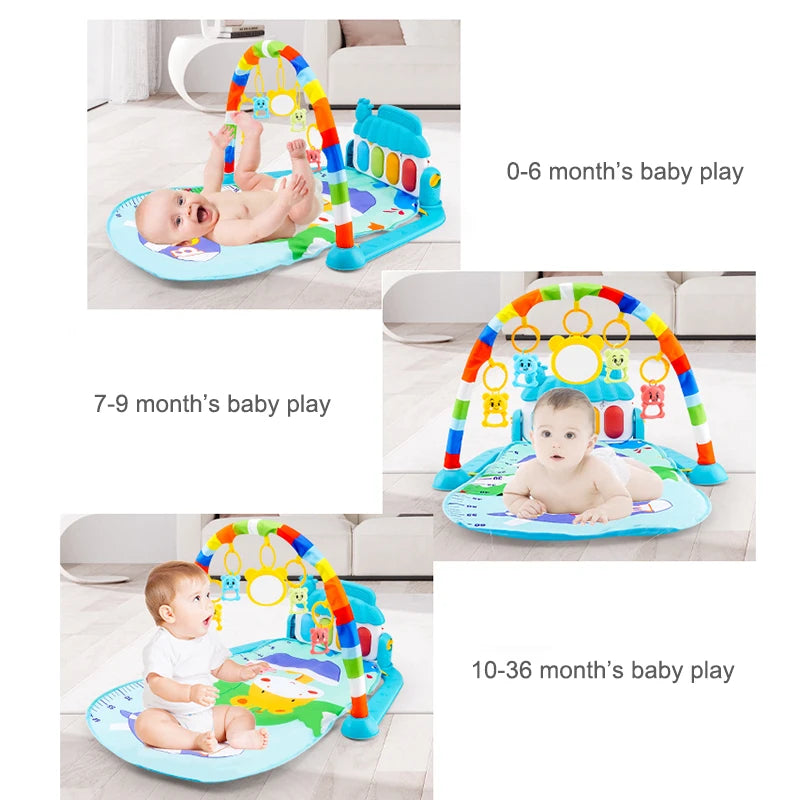 MoShuBe Musical Baby Activity Gym: Interactive Play Mat with Piano Keyboard 🎶