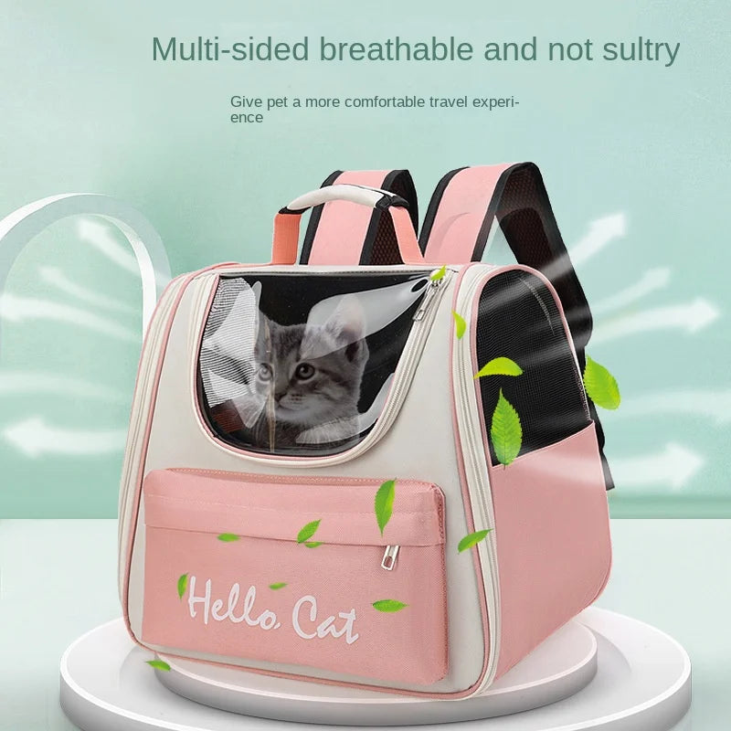 Hot Selling Pet Package Logo Cat Bag Pet Box Portable Cat Dog out Backpack