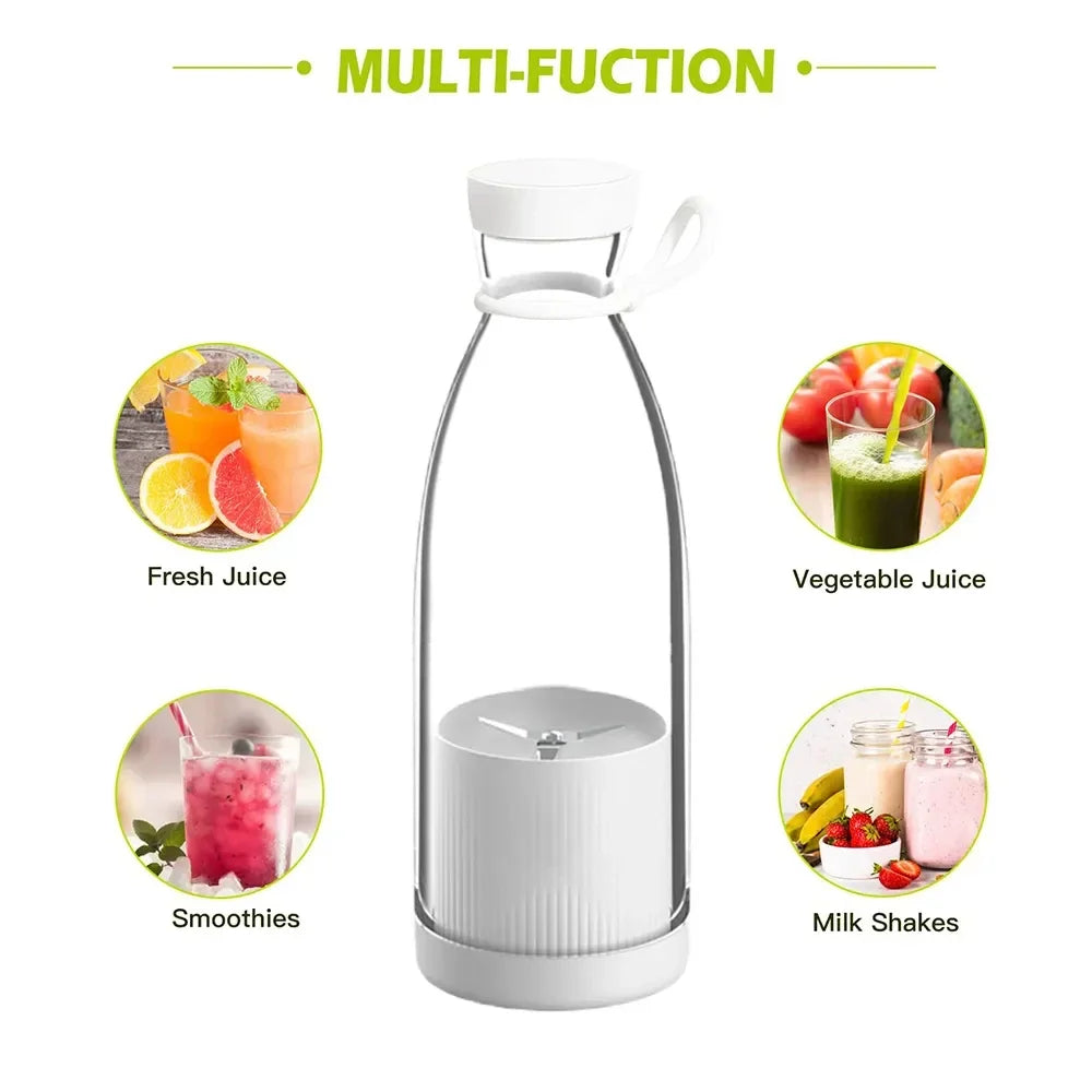Newly design fresh fruits mixer smoothie bottle mini fast juice juicer portable blender