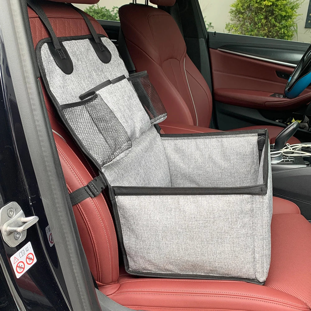 Puppy Booster Car Seat with Storage Pockets 🚗