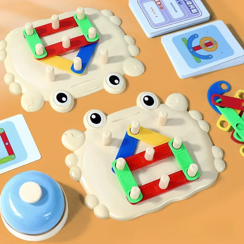 Versatile Crab Puzzle Board Game Color Matching Toys Parent-child Interaction Leisure Party Game Educational Toys  for Kids
