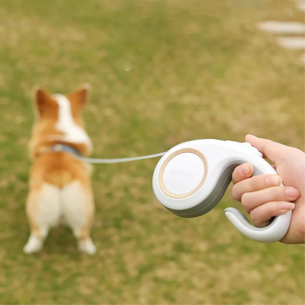 MADDEN 3M 5M Retractable Dog Leash Durable Nylon Pet Walking Leash Automatic Extending Dog Lead Rope for Small Medium Pet