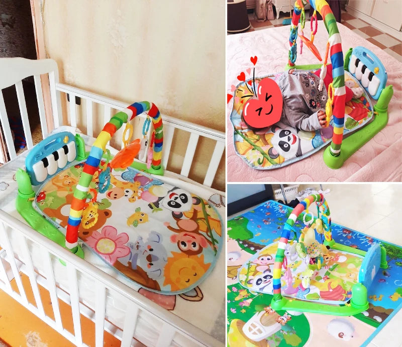 MoShuBe Musical Baby Activity Gym: Interactive Play Mat with Piano Keyboard 🎶